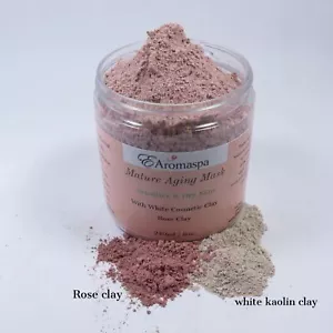 EAromaspa Mature Skin Clay Face Mask for Sensitive Dry Mature & Aging Skin 8 oz - Picture 1 of 12