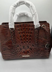 Neu mit Etikett Brahmin kleine Finley Tragetasche, Pecan Melbourne Echtleder, 365 $ - Bild 1 von 9