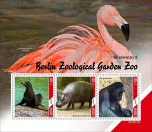 2025 04- LIBERIA- BERLIN ZOOLOGICAL GARDEN 180TH           3V complet set MNH/** - Picture 1 of 1