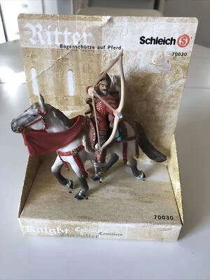 Schleich Ritter #70030 Mounted Archer  Red RARE  Knight In Package Never Removed - Image 1 of 4
