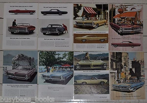 1965 PONTIAC advertisements x8, BONNEVILLE, Grand Prix, Catalina GTO - Bild 1 von 5