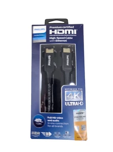 Philips HDMI High-Speed Cable With Ethernet Audio/Video 4ft SWV6120P/27 - Picture 1 of 2