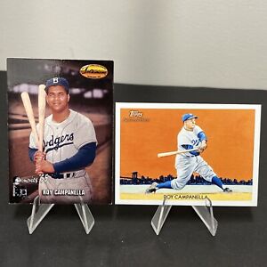Roy Campanella 2 Cards 1993 Ted Williams Card Co. #M1 & 2010 Topps Diamond Stars