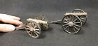 2 Antique Toy Cast Iron & Brass Bronze Canons - Free Shipping