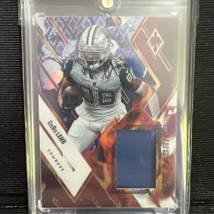 2022 Panini Phoenix Fire Fabrics Red #FIRE-10 CeeDee Lamb /75 PATCH - COWBOYS - Picture 1 of 5