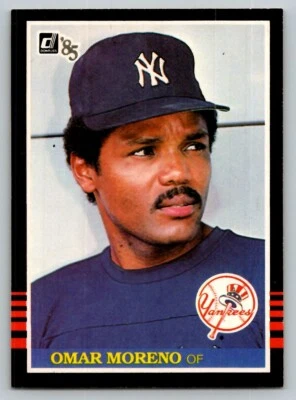1985 DONRUSS OMAR MORENO NEW YORK YANKEES #591 - Image 1 of 2