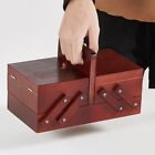 Foldable Wooden Sewing Box Retro Sewing Storage Box  Home