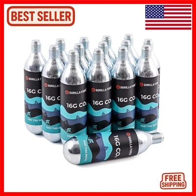 Pack of 15 -Certified 16g CO2 Cartridges for Cyclists - Fast Inflation - Image 1 of 4