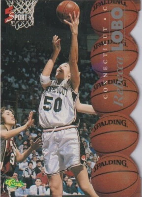 REBECCA LOBO: 1995 CLASSIC 5 SPORT SILVER DIE CUT ROOKIE CARD # 42 - Image 1 of 2