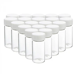 10pc Tiny Empty Clear/Brown Glass Vials Bottles 2/3/5/10ml Travel Sub Containers - Picture 1 of 22
