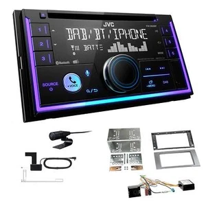 JVC KW-DB95BT Radio Bluetooth DAB für Ford Kuga II 2008-2012 silber mit Canbus - Bild 1 von 6