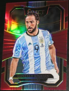 2017-18 Select Gonzalo Higuain Maroon Prizm # 004/199 Terrace #14 Argentina Red - Picture 1 of 2