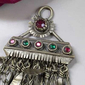 Vintage Afghan Kuchi Tribal Pendant Jingling Accents Unique Jewelry (16897) - Picture 1 of 8