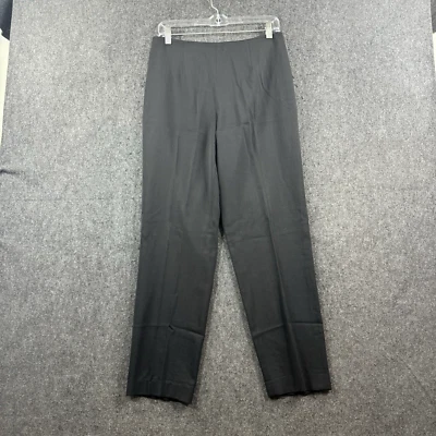 Pantalones rectos vintage Oscar De La Renta para mujer 6 negros de lana Foto 1 de 4