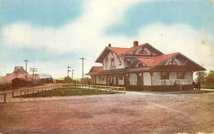 RAILROAD DEPOT, VANCOUVER, WASHINGTON, ALTE POSTKARTE (F5) - Bild 1 von 2