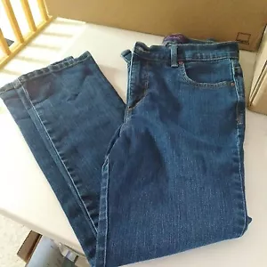 Pantalones de mezclilla azules rectos Gloria Vanderbilt para mujer talla 6P cortos Amanda - Imagen 1 de 7