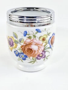 Royal Worcester Bournemouth Fine Porcelain Rose Egg Coddler Cup Vintage England - Picture 1 of 9