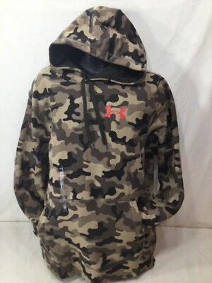 Under Armour All Season Gear Camo Hoodie Hooded Sweatshirt Size XLarge Loose Fit - Image 1 of 3