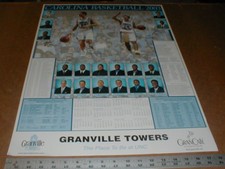 2002-2003 UNC North Carolina Tarheels Basketball Team schedule poster