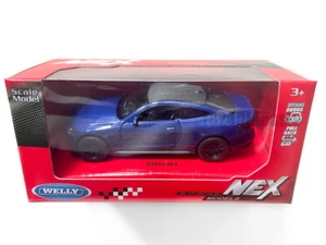 BMW M4 azul oscuro, Welly escala 1:34-39 4" pulgadas nuevo modelo de coche de juguete - Imagen 1 de 2