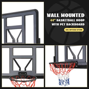 Indoor Basketball Hoop Heavy-duty Backboard Home Sport for Adult Wall-Mounted US - Picture 1 of 15