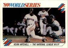 1990 (GIANTS) Fleer World Series #2 Kevin Mitchell