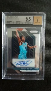 2018-19 Panini Prizm Rookie Signatures #33 Devonte Graham BGS 8.5 NM-MT+ 9 Auto - Picture 1 of 2