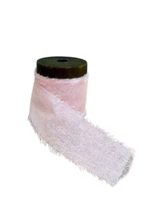 Pink Cotton Ribbon - 1 1/2" x 5 Yards, 2 Rolls, Wedding, Valentine's Day, Easter - Picture 1 of 4