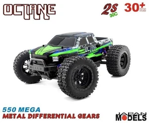 Hsp OCTANE Brushed Monster Truck Green - Black 1/10 Rc (no Battery and Charge) - Foto 1 di 9