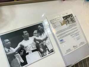 Muhammad Ali & Bundini Brown Dual Signed Vintage Original Photo COA JSA - Picture 1 of 6