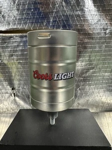 Rare Coors Light 1/2 Keg Shaped Beer Tap Handle For Bar Or Man Cave - Picture 1 of 19