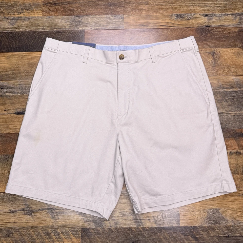 Croft Barrow Comfort Shorts Mens 42 Beige Comfort Waistband New   - Image 1 of 4
