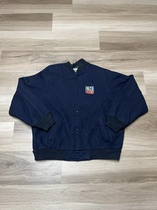 Vintage Channel 3 Philadelphia KYW-TV Eyewitness News marineblaue Bomberjacke Herren XL - Bild 1 von 9