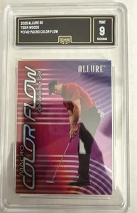 2025 UD ALLURE SE TIGER WOODS Macro Color Flow #CF4-2 Golf GMA MINT 9 - Picture 1 of 2