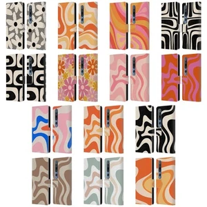 KIERKEGAARD DESIGN STUDIO RETRO ABSTRACT PATTERNS LEATHER BOOK CASE FOR XIAOMI - Picture 1 of 17