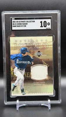 Upper Deck Ultimate Collection 2001 #UB-IC - HOF Ichiro RC Game Base/150 SGC 10 Foto 1 de 2