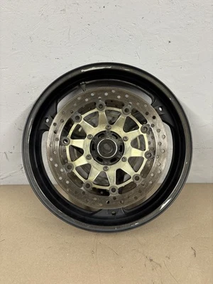 2007 2006 Honda Cbr1000rr Oem Front Wheel Rim Rotors Straight #0126 - Image 1 of 4