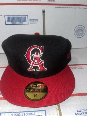Vintage New Era 59/50 California Angels Cooperstown Diamond Collection Sz 8 - Image 1 of 4
