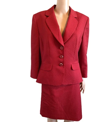 Новый с Ярлыками TAHARI ASL юбка костюм красный куртка и юбка размер 16 - розничной $280.00 - Изображение 1 из 4