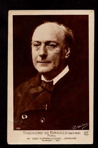 EIN Foto Dichter Theodore de Banville Frankreich Postkarte - Bild 1 von 1