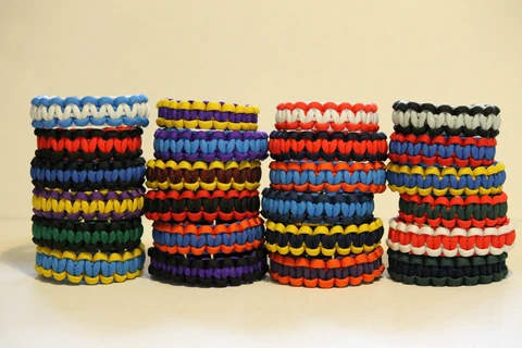 Paracord Bracelet NBA Inspired Team Colors - Custom Fit Basketball Cover