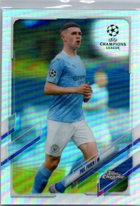 2021 Topps Chrome UCC Refractor #34 Phil Foden Manchester City - Picture 1 of 2