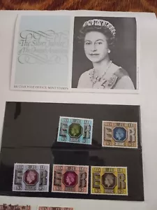 1977 BRITISH POST OFFICE MINT PRESENTATION STAMP (5) PACK, E. R. Silver Jubilee - Picture 1 of 1