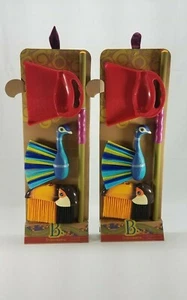 Set of 2 B. Tropicleania Toy Broom Set – Pretend Play Toy Cleaning set - Picture 1 of 2