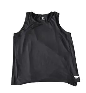 Reebok Womens Athletic Workout Tank Top Black Sleeveless Size XL - Picture 1 of 5