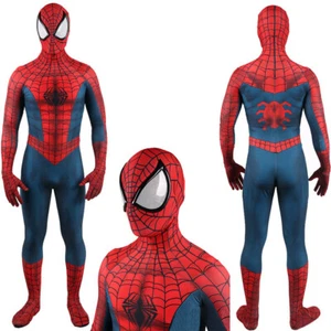 Edge of Time Spiderman Jumpsuit Spider-man Cosplay Costume Halloween Adult/Kids  - Picture 1 of 9