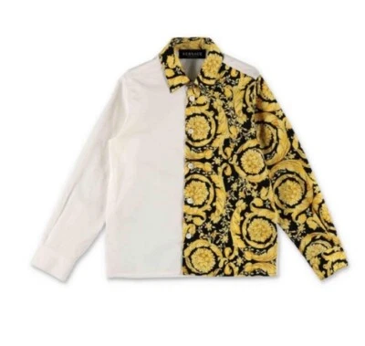 Camisa VERSACE Paneles Algodón En Contraste Versace  Foto 1 de 4