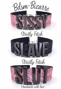 Bondage Halsband Sexy Fetisch Domina Sissy Sklavin Hotwife Papas Schlampe Gimp Maske - Bild 1 von 8