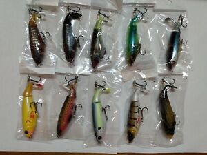 Whopper Plopper 90 style 105mm 17g Topwater Popper Fishing Lure-Lot of 10 colors