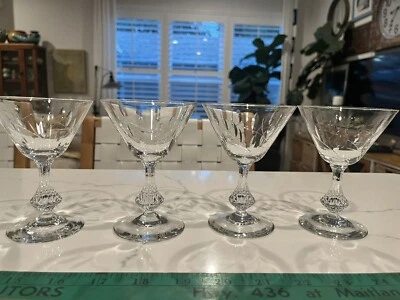 DUNCAN & MILLER MID-CENTURY WILLOW PATTERN LIQUOR COCKTAIL  SET OF 4 - Image 1 of 4